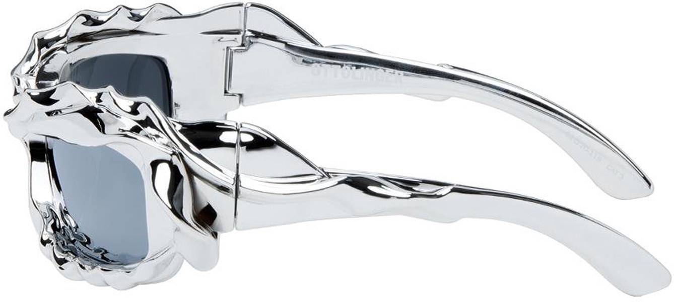 SSENSE Exclusive Silver Twisted Sunglasses