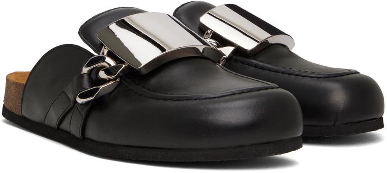 Black Gourmet Chain Loafers