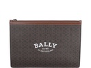 Bally Logo Monogram Zipped Clutch Bag