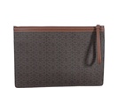 Bally Logo Monogram Zipped Clutch Bag