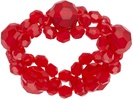 Red Daisy Chain Ring