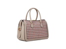 Gramercy Racing Stripe Plaid Twill Fabric Medium Satchel