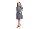 Plus Size Tiered Short Dress