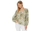 Monstera Mirage LS Peasant Top