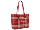 Bleecker Museum Plaid Printed PVC Large Tote