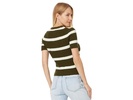 Stripe Amanda Cotton Boucle Tee