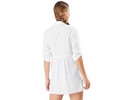 Cotton Clip Jacquard Boyfriend Shirt