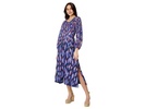 Iridescent Ikat Maxi Dress