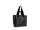 Izzy Embossed Logo Leather Tote Bag