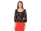 Autumn Floral Long Sleeve Riviera Top