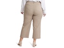 Plus Wide Leg Cropped Cargo