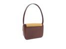 Stefania Leather Flap Baguette Shoulder Bag