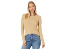 Whisper Cotton Rib-Crewneck Long-Sleeve Tee