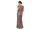 Adrianna Papell Women's Metallic Embroidered Gown