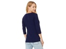 3/4 Sleeve Scoop Neck Tee