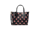 Bleecker Stencil Hearts Printed PVC Medium Crossbody Tote