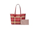 Bleecker Museum Plaid Printed PVC Large Tote