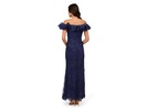 Adrianna Papell Women's Floral Ruffle Gown