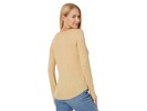 Whisper Cotton Rib-Crewneck Long-Sleeve Tee