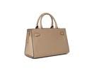 Deco Pebbled Leather Satchel