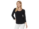 Ashby Isles Rib 3/4 Sleeve Scoop