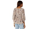 Printed Peasant Blouse