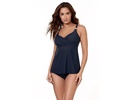 Solid Surplice Tankini Top