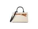 Tribeca Colorblocked Pebbled Leather Satchel