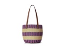 Striped Straw Medium Hartley Tote Bag