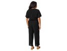 Plus Round Neck Wide Leg Jumpsuit