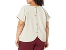 Plus Collette Top - Drapey Corduroy