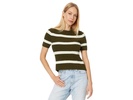 Stripe Amanda Cotton Boucle Tee