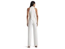 Belted Jersey Halter Wide-Leg Jumpsuit