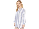 Rugby Beach Stripe Boyfriend Shirt Cover-Up