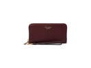 Ava Pebbled Leather Zip Around Continental Wristlet