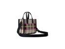 Manhattan Museum Plaid Knit Jacquard Small Tote