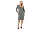 Sleeve Tab V-Neck Dress