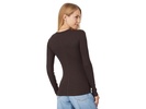 Modal Rib Long Sleeve Crew Neck