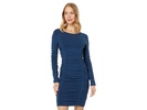 Long Sleeve Shirred Dress