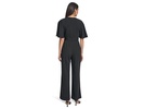 Scuba Crepe Cape Sleeve Jumpsuit