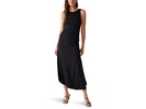 Perez Ruched Sleeveless Midi Dress