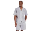 Organic Sandwashed Cotton Printed Notch Collar Short PJ Set