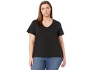 Plus Whisper Cotton V-Neck Tee