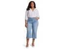 Plus Brigitte Wide Leg Capri Jeans Corfu