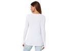 Washed Cotton Modal Thermal Long Sleeve Crew Neck Tee