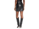 Faux Leather Mini-Skort SK08