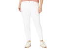 Plus 9" Mid-Rise Crop in Pure White