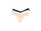 Organic Cotton Low Rise Thong w/ Lace 3-Pack