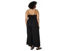 Plus Sleeveless Wide-Leg Jumpsuit in 100% Linen