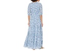 blakeli maxi dress in light blue heart print